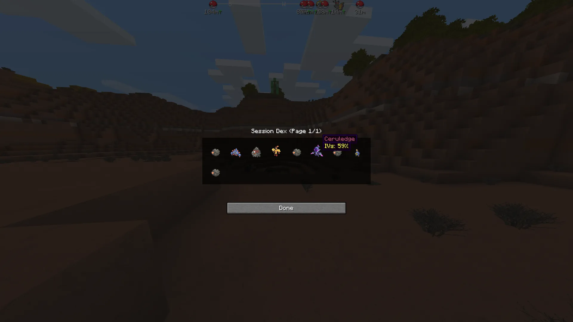 CatchInfo, Моды, Minecraft