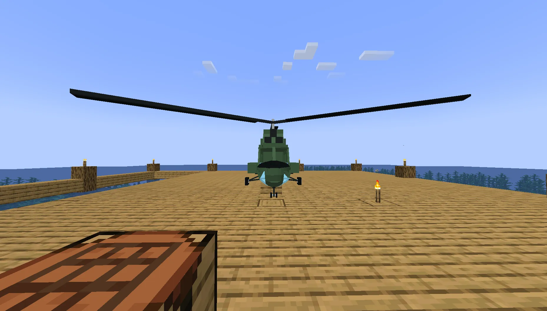 [Immersive Aircraft] Gyrodyne to MI-2 helicopter — скриншот 1 (Текстуры, Minecraft)