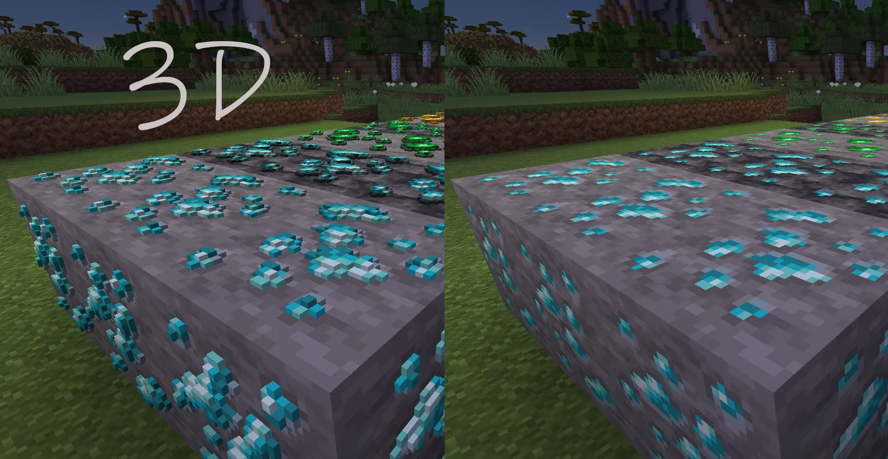 Ores 3D - Compliance — скриншот 5 (Текстуры, Minecraft)