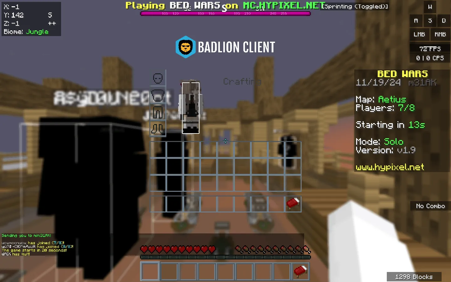 Moons Simple Bedwars, Текстуры, Minecraft