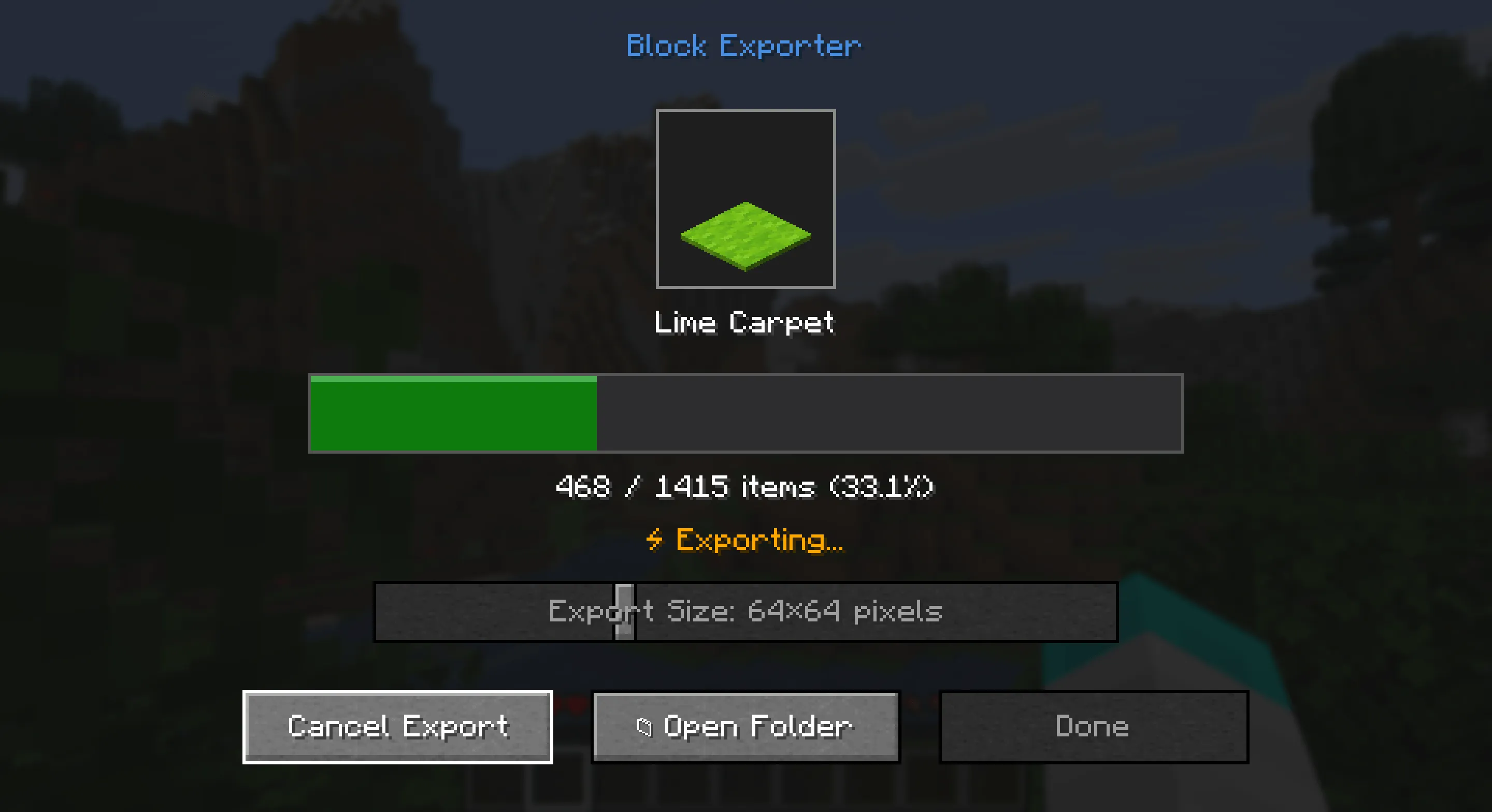 BlockExporter - Icon Export Tool, Моды, Minecraft