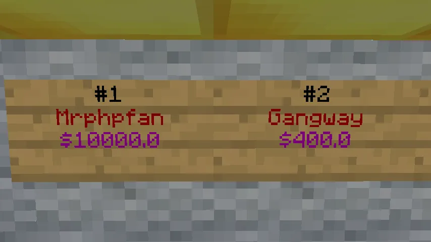 EcoLeaderboards — скриншот 1 (Плагины, Minecraft)