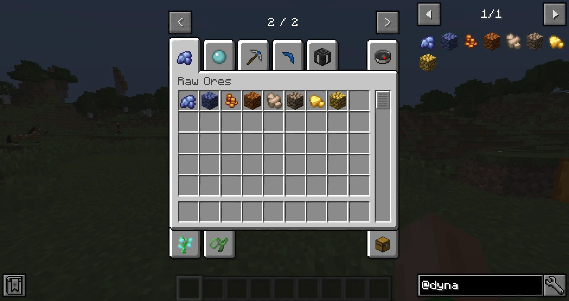 Dynamic Raw Ores, Моды, Minecraft