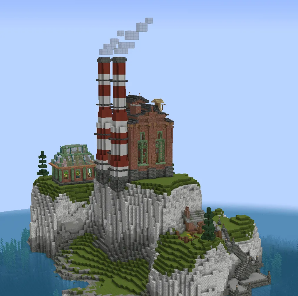 Steampunk Isle | Simple Starters | Create Factory Base/House, Карты, Minecraft