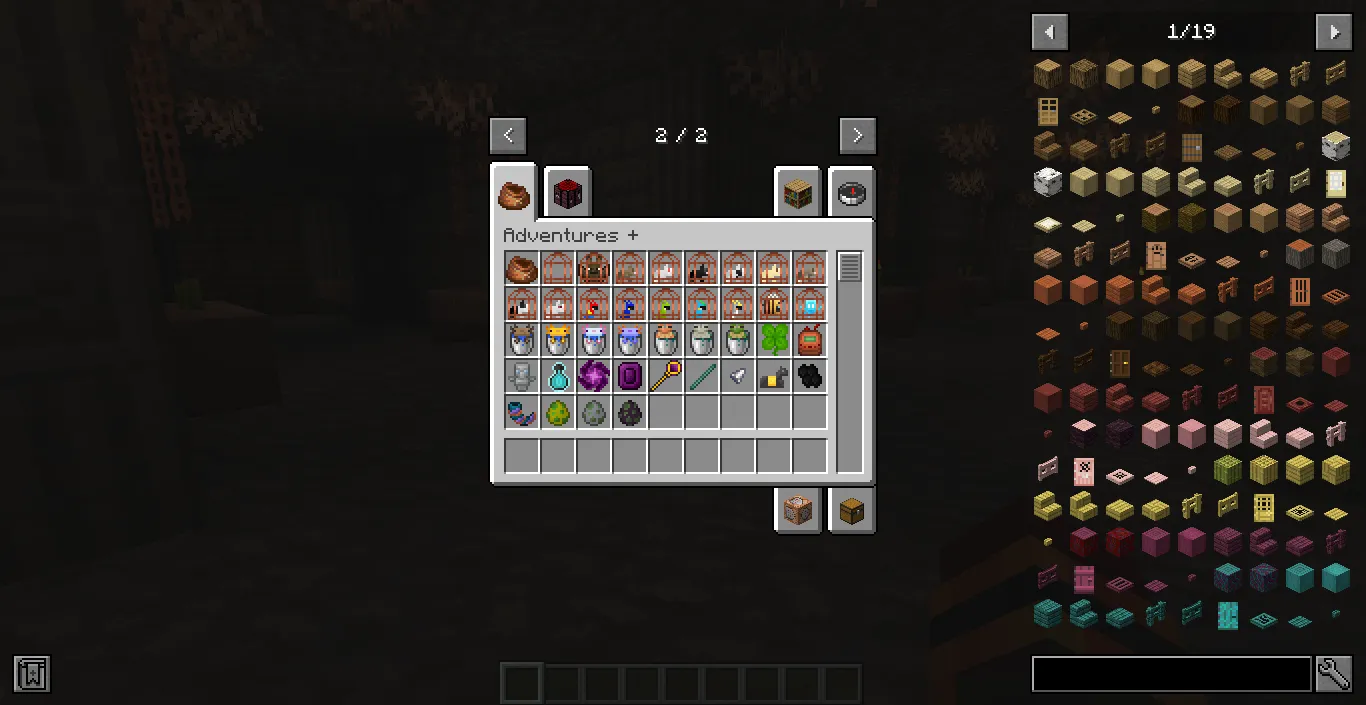 Adventures +, Моды, Minecraft