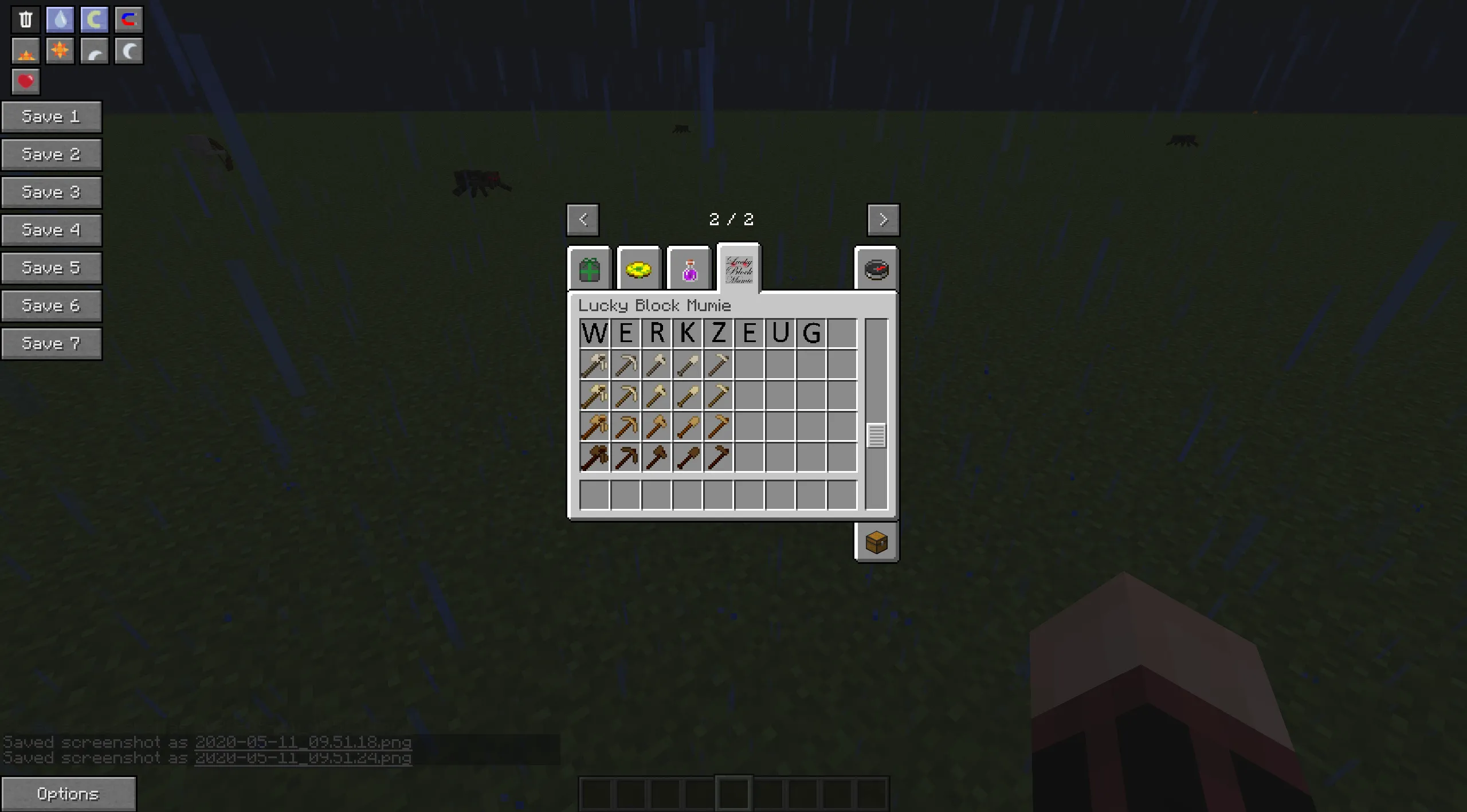 Lucky Block Mumie, Кастомизации, Minecraft