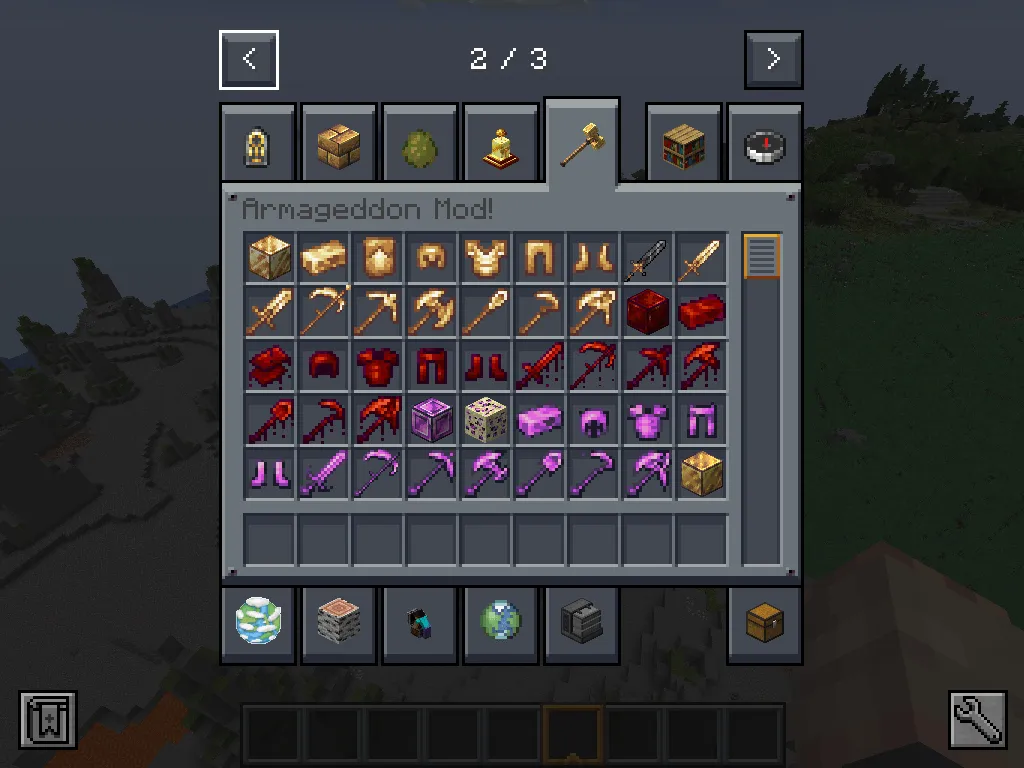 Armageddon, Моды, Minecraft