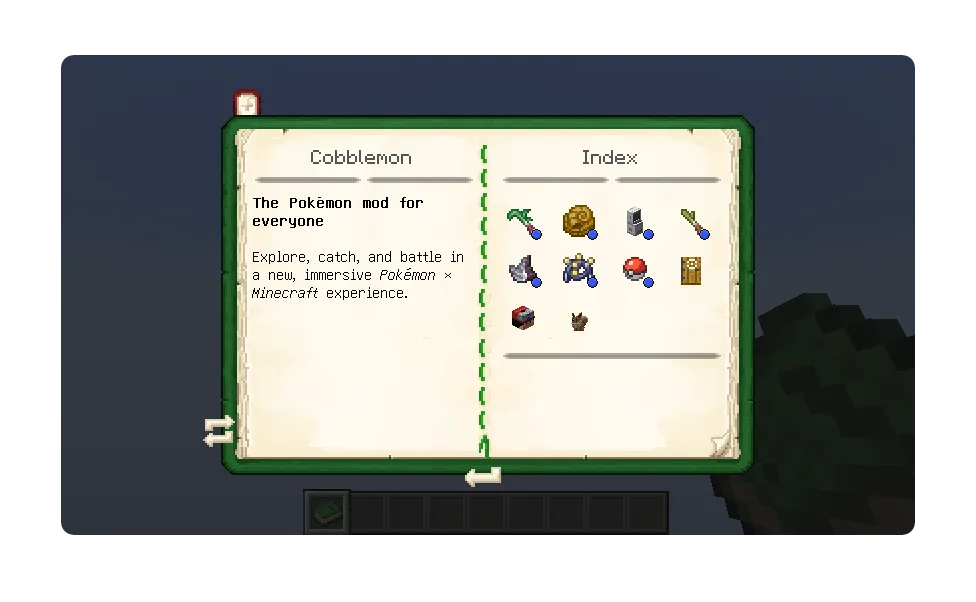 Cobblemon Knowlogy, Моды, Minecraft