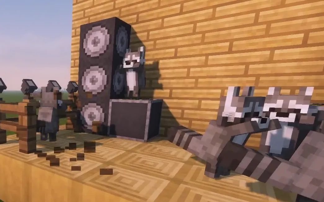 Pedro the raccoon — скриншот 1 (Моды, Minecraft)