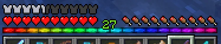 Rainbow eXP-Bar, Текстуры, Minecraft