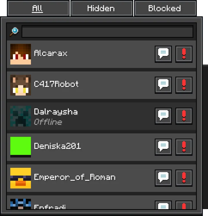 Rethoughted GUI, Текстуры, Minecraft