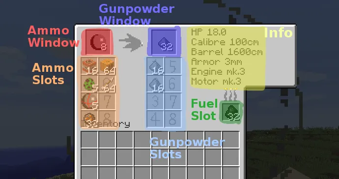 Customizable Artillery MOD, Моды, Minecraft