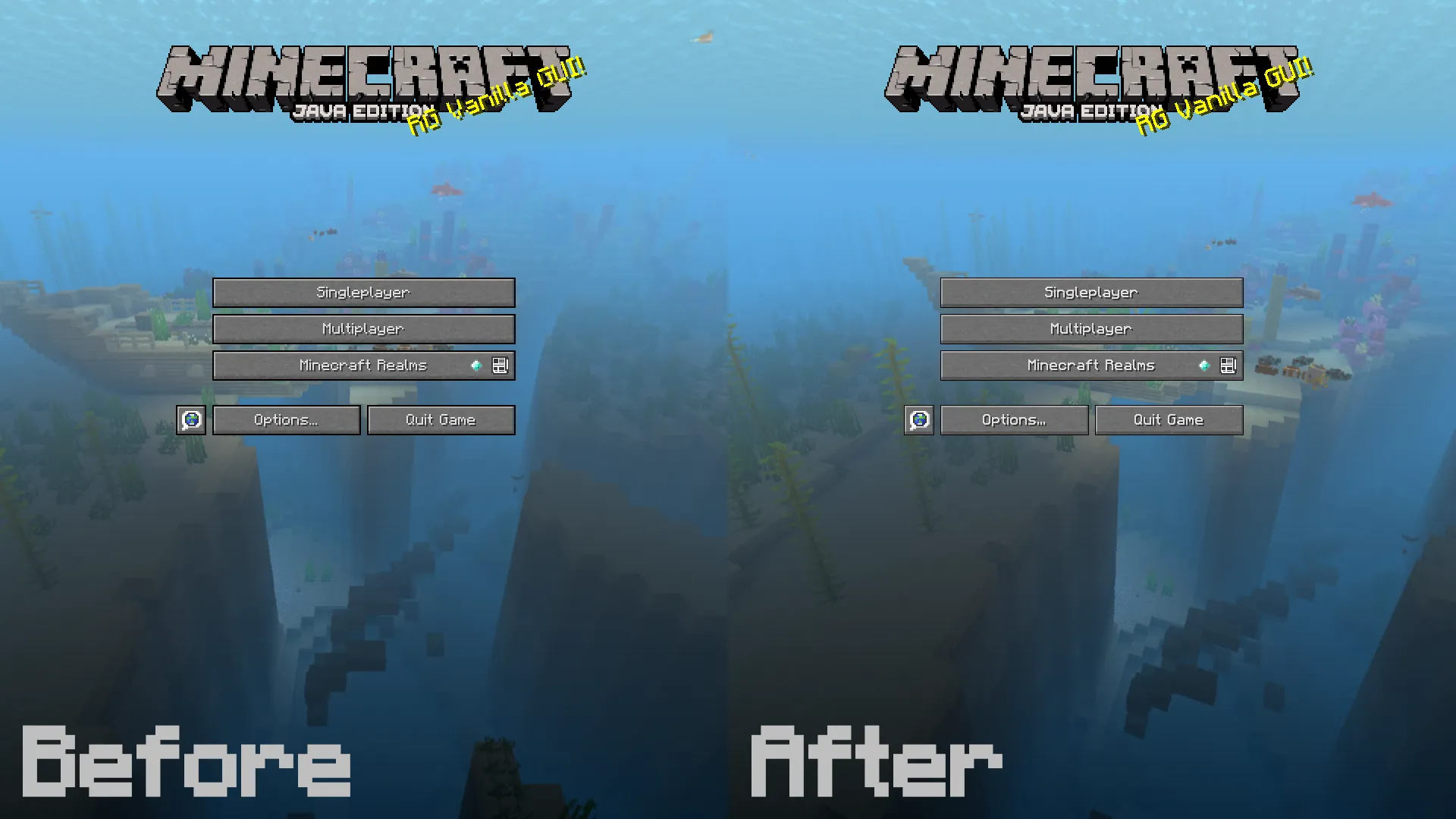 RG Vanilla, Текстуры, Minecraft