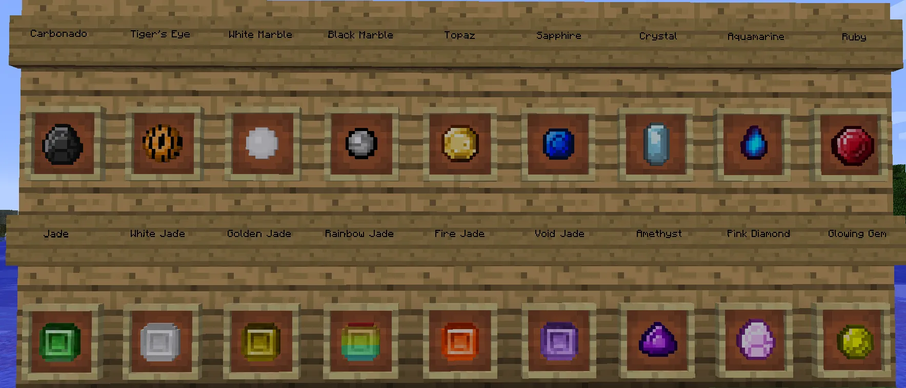 Gems and Treasures — скриншот 1 (Моды, Minecraft)