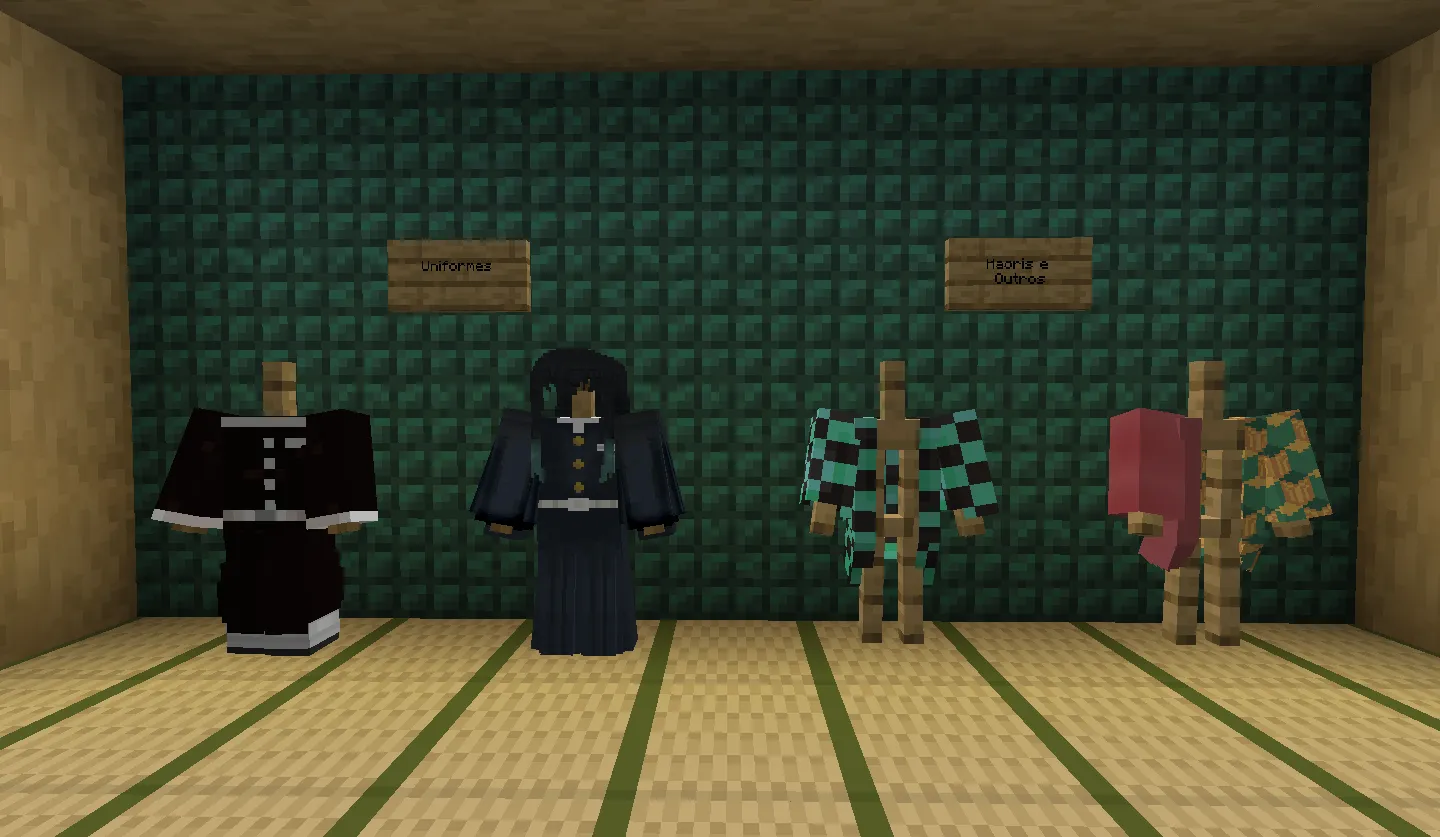 Kimetsu no Yaiba (Demon Slayer) (PT-BR) — скриншот 2 (Моды, Minecraft)