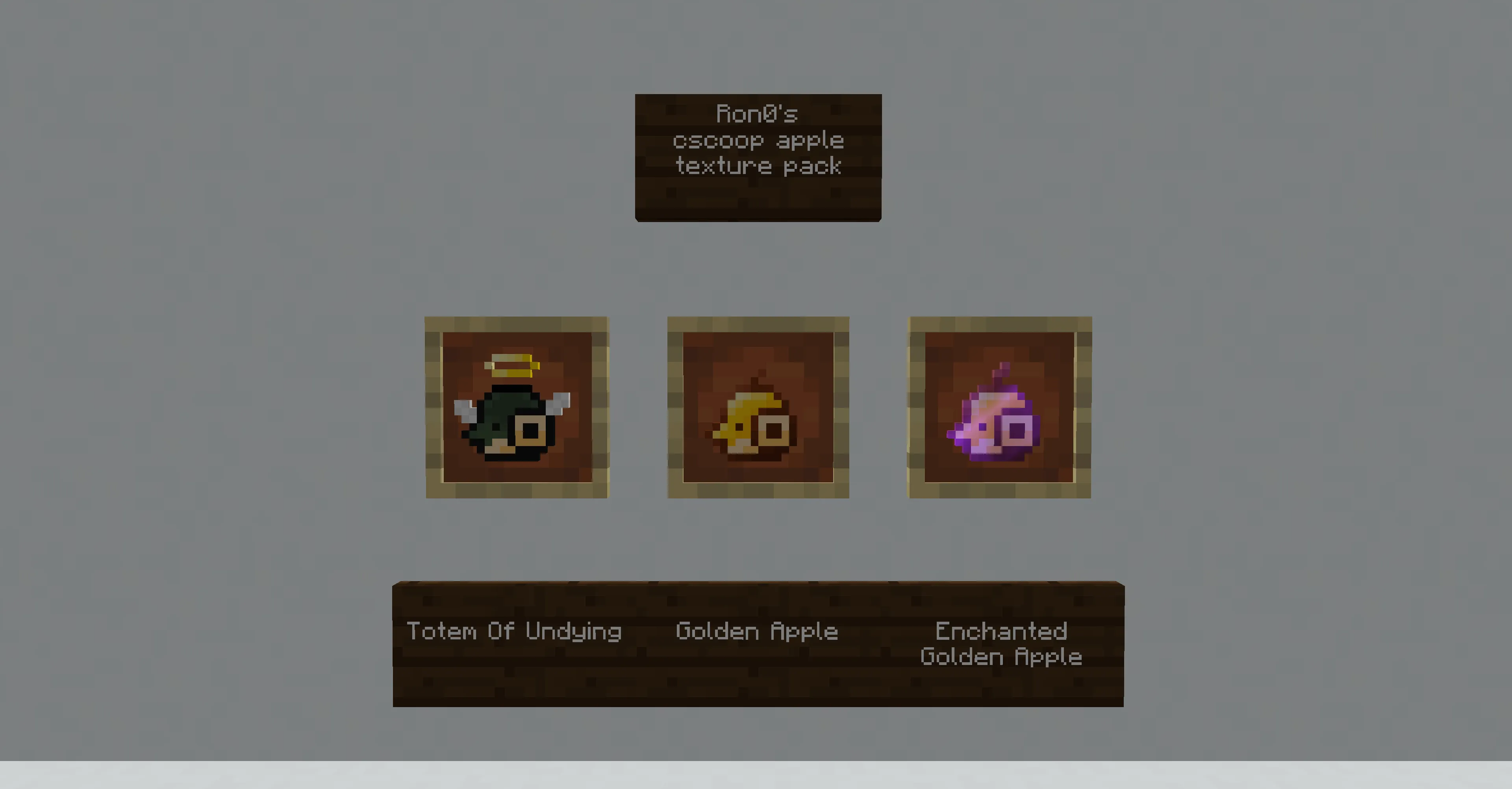 Ron0's cscoop apple texture pack — скриншот 3 (Текстуры, Minecraft)