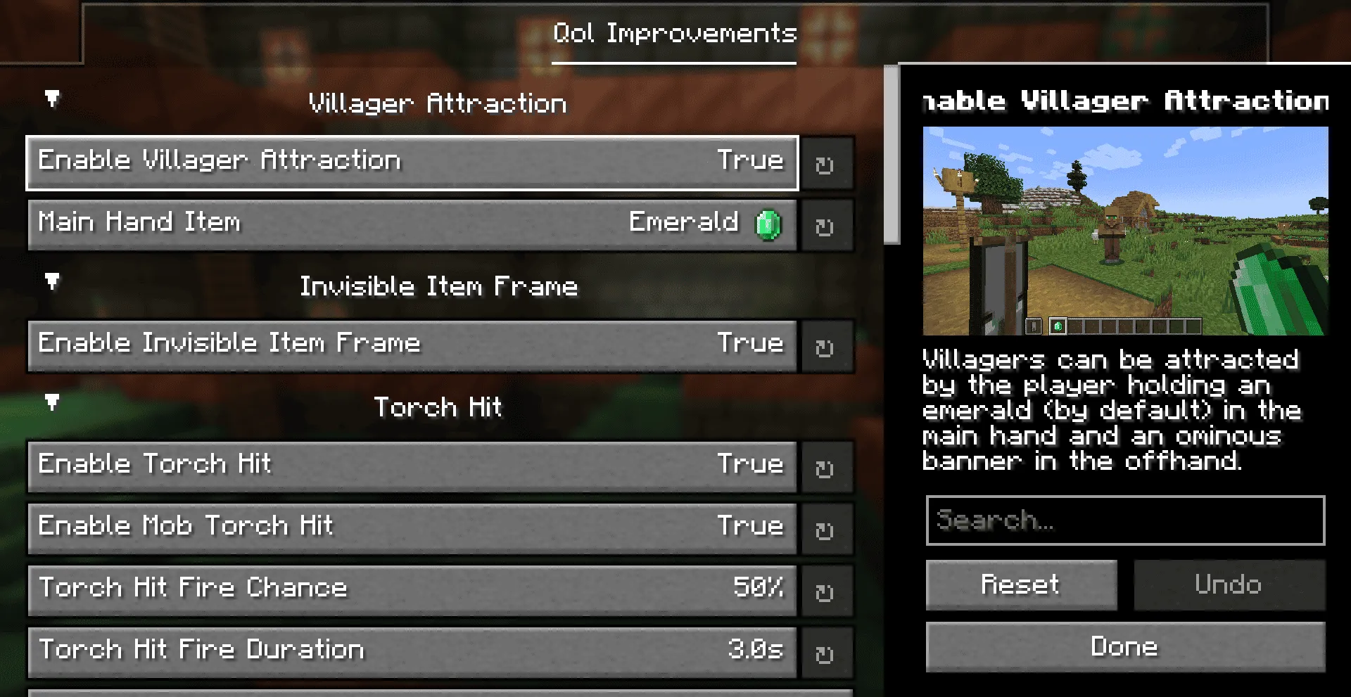 Enchanting Vanilla, Моды, Minecraft