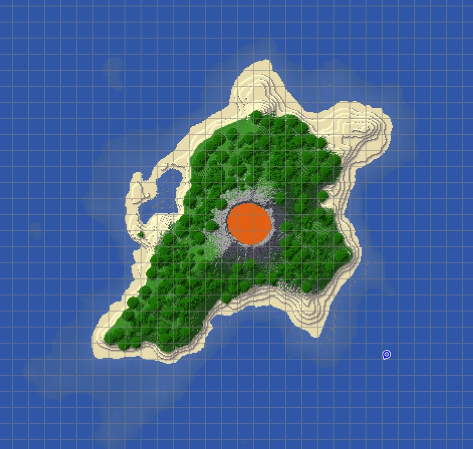 Jungle Volcano Island — скриншот 1 (Карты, Minecraft)