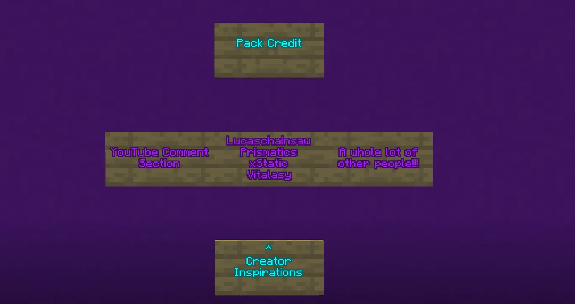 Scavapack, Текстуры, Minecraft