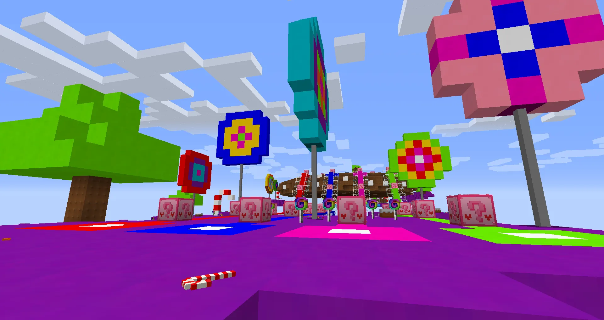 The Luckiest Block - Lucky Block Race Map, Карты, Minecraft