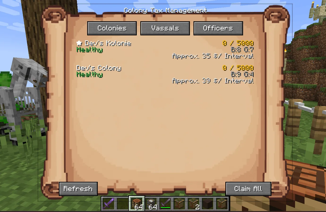Minecolonies: War 'N Taxes  — скриншот 2 (Моды, Minecraft)