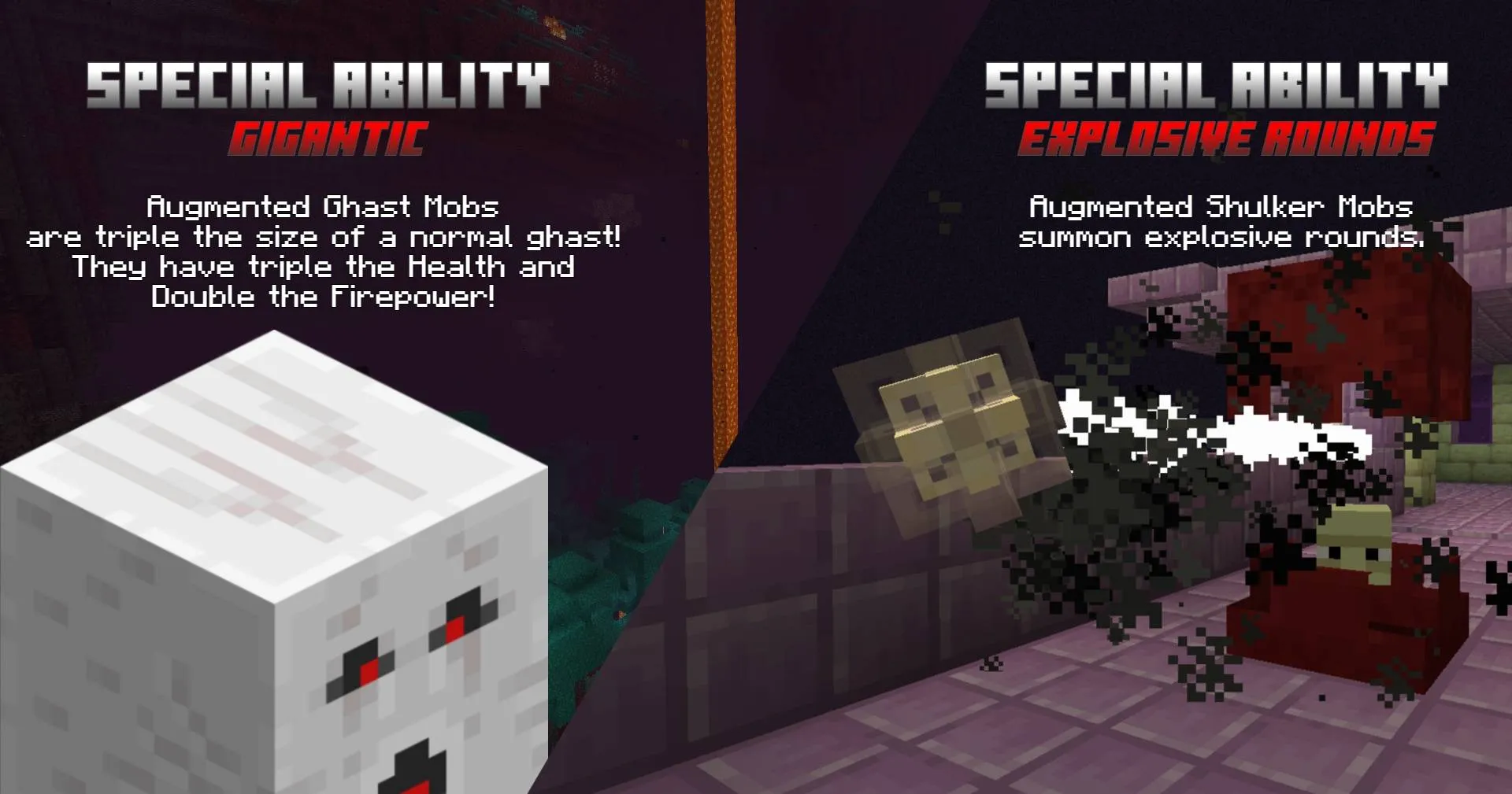 Mob Madness - A World of Chaos, Дата-паки, Minecraft