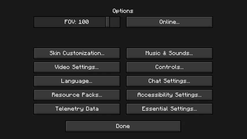 Essentials-Style Buttons — скриншот 1 (Текстуры, Minecraft)