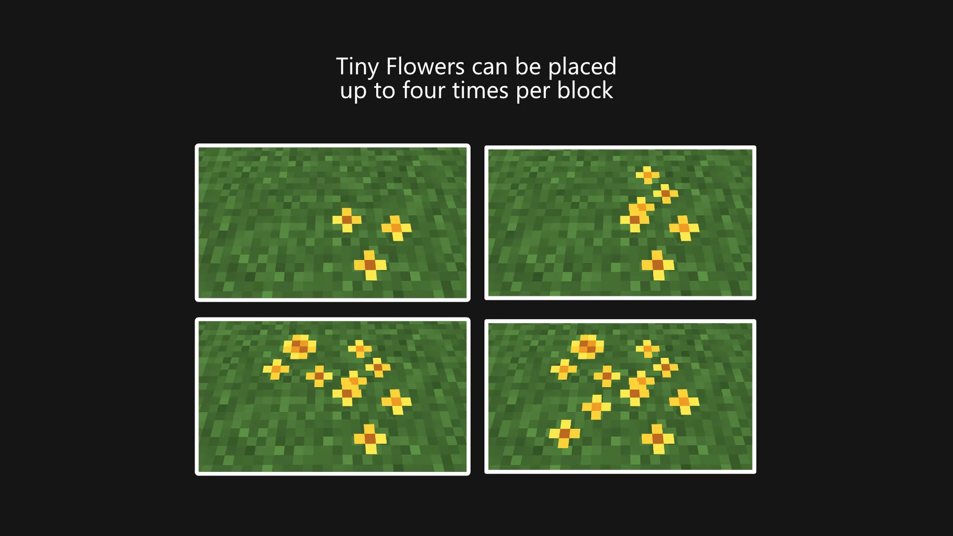 Tiny Flowers, Моды, Minecraft