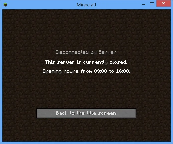 OpeningHours — скриншот 2 (Плагины, Minecraft)