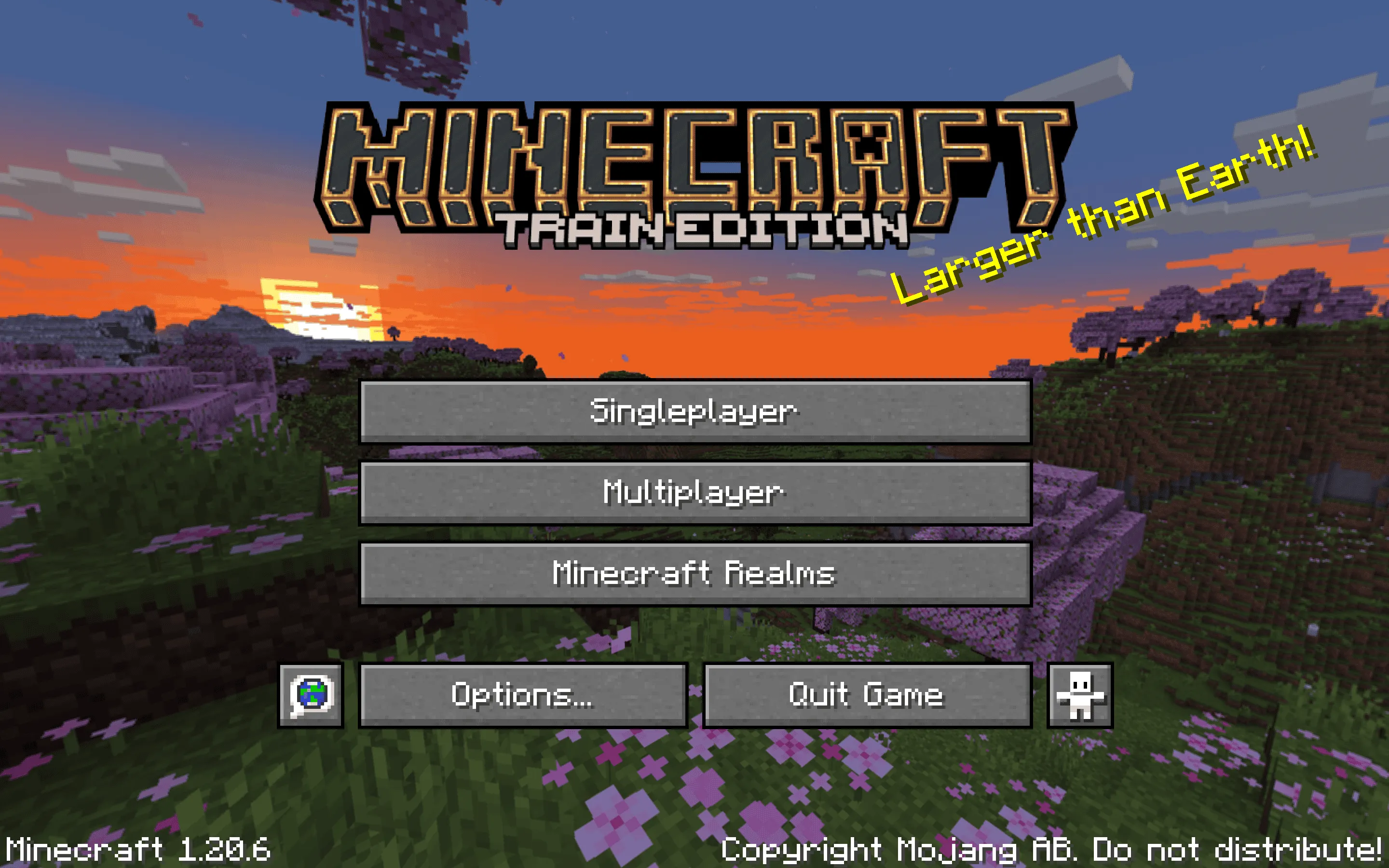 Train Title Menu — скриншот 1 (Текстуры, Minecraft)
