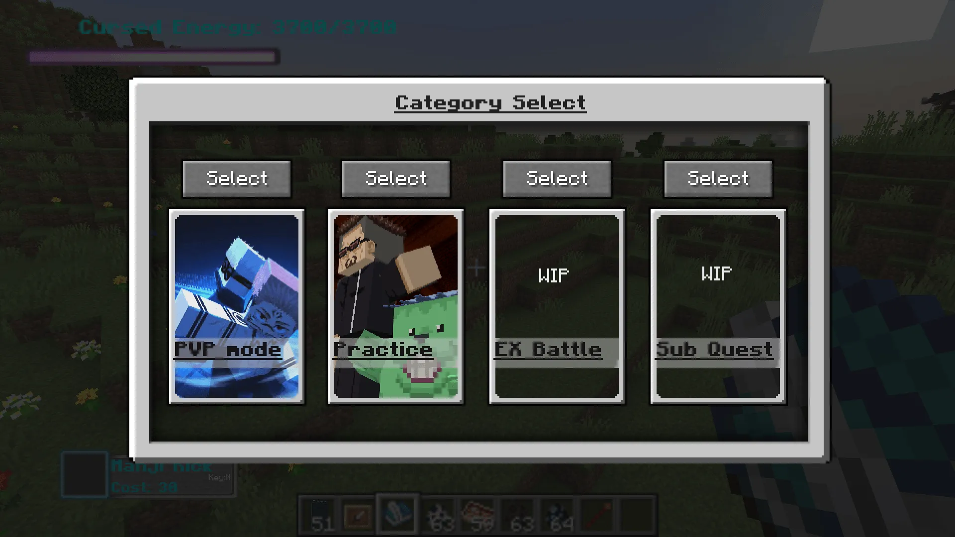 Jujutsu Kaisen(Jujutsu verse) — скриншот 3 (Моды, Minecraft)