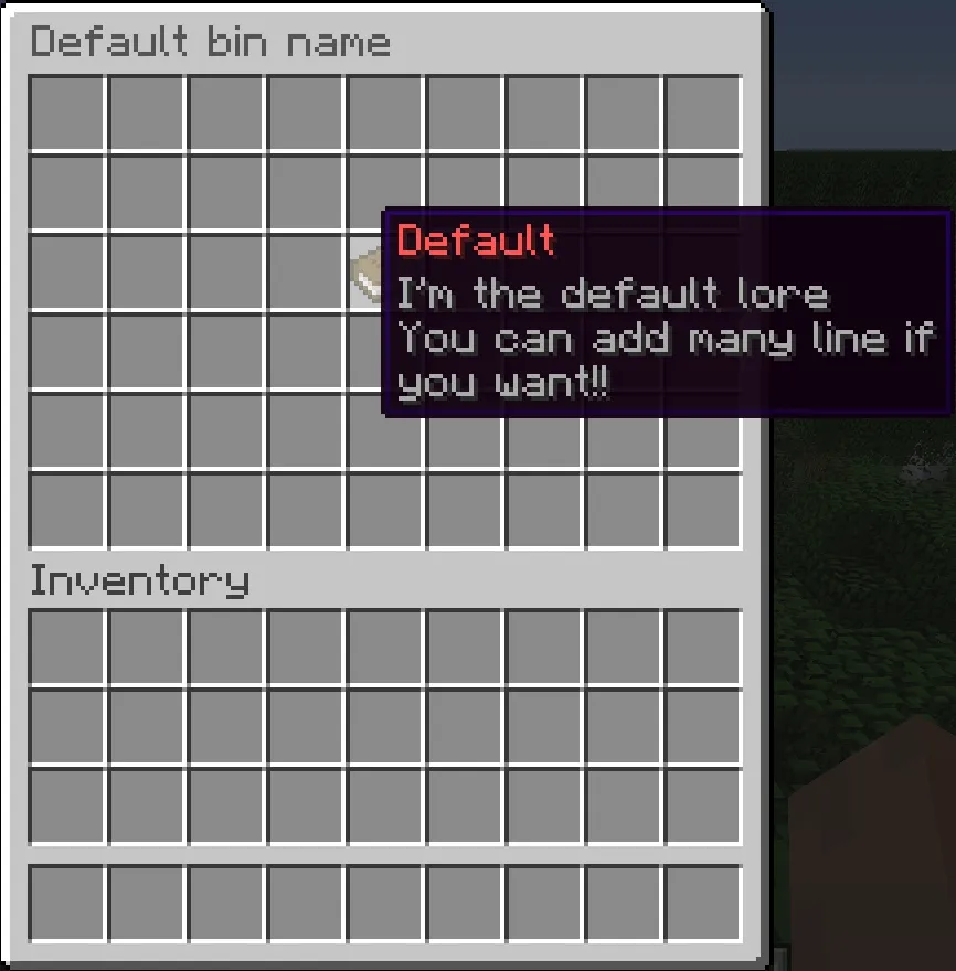 SuperBin — скриншот 1 (Плагины, Minecraft)