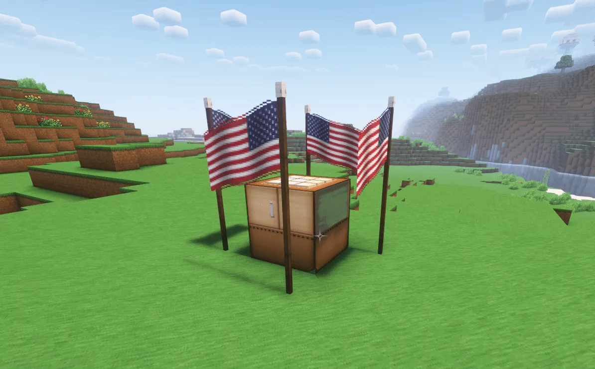 Animated Flags — скриншот 2 (Моды, Minecraft)
