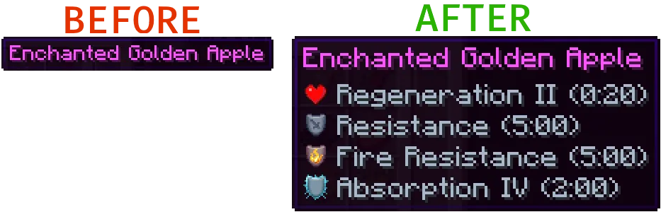 Food Descriptions — скриншот 1 (Моды, Minecraft)