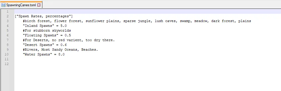 Sugarcane Spawns, Моды, Minecraft