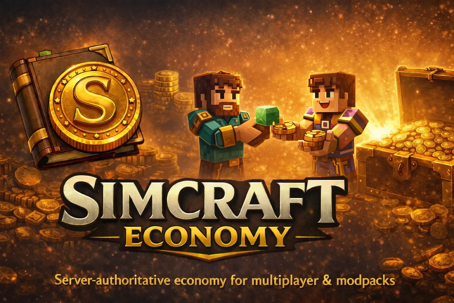 Simcraft - Economy — скриншот 1 (Моды, Minecraft)