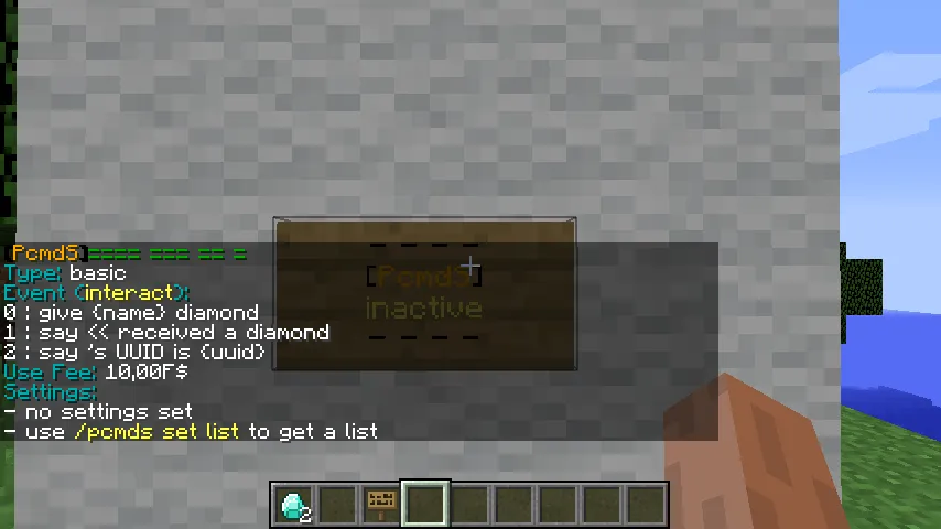 Payable Command Signs, Моды, Minecraft