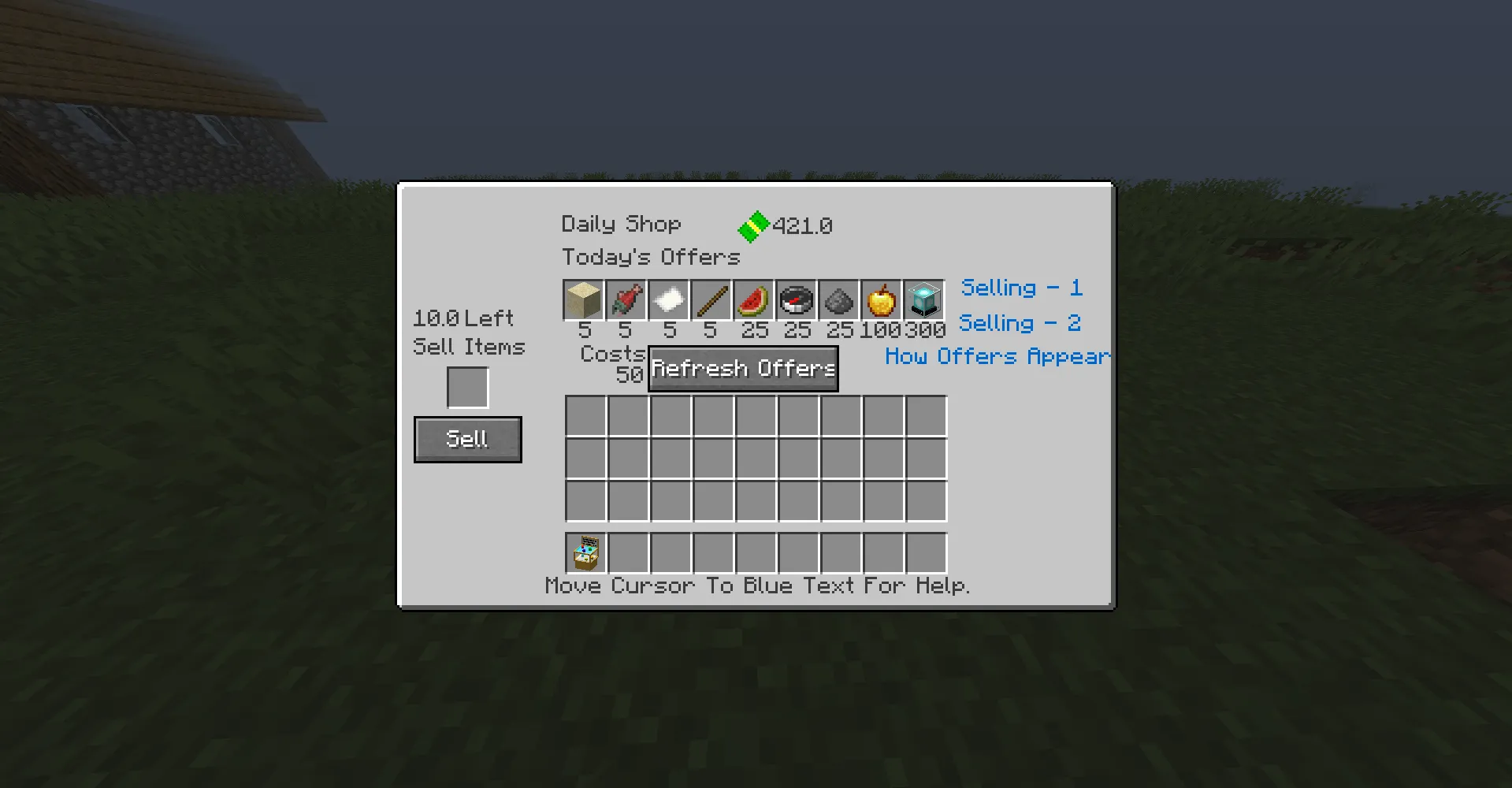 Daily Shops, Моды, Minecraft