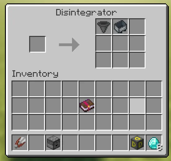 Disintegrator, Моды, Minecraft