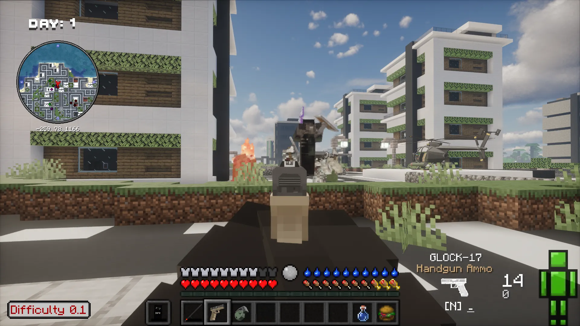 Apocalypse Begins [Zombie Apocalypse] — скриншот 5 (Модпаки, Minecraft)