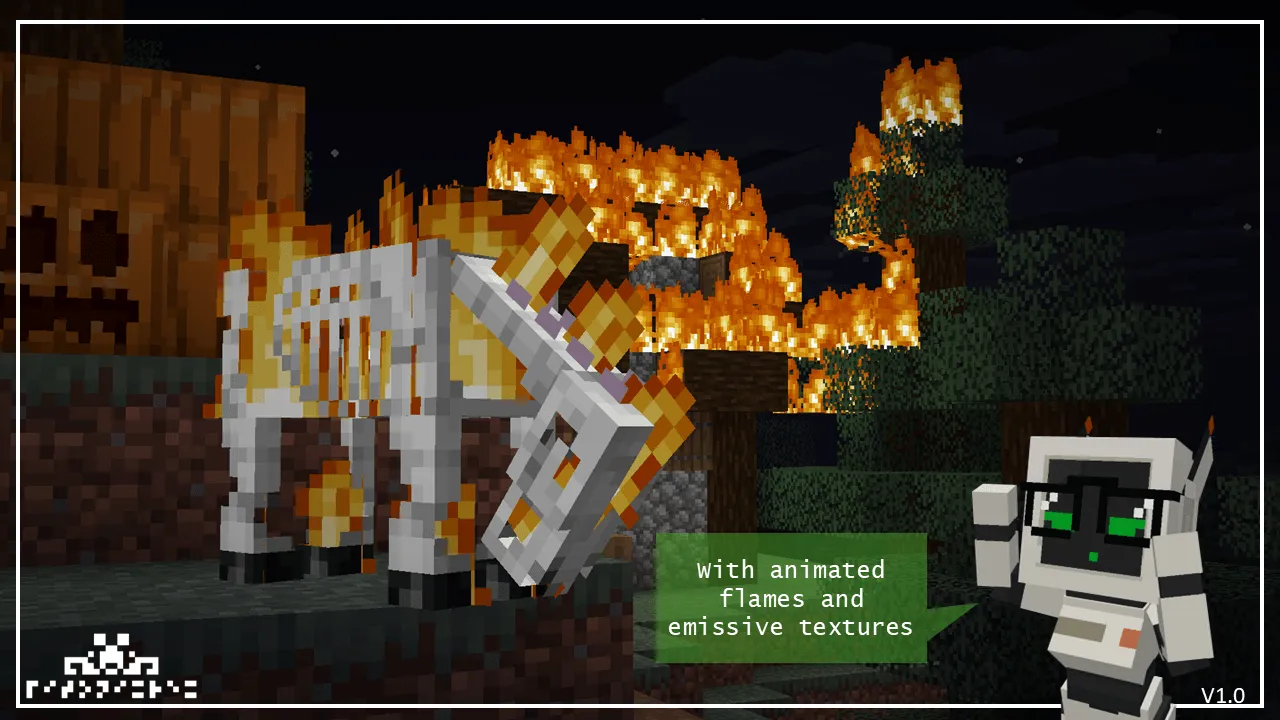Flamin’ Horse — скриншот 2 (Текстуры, Minecraft)