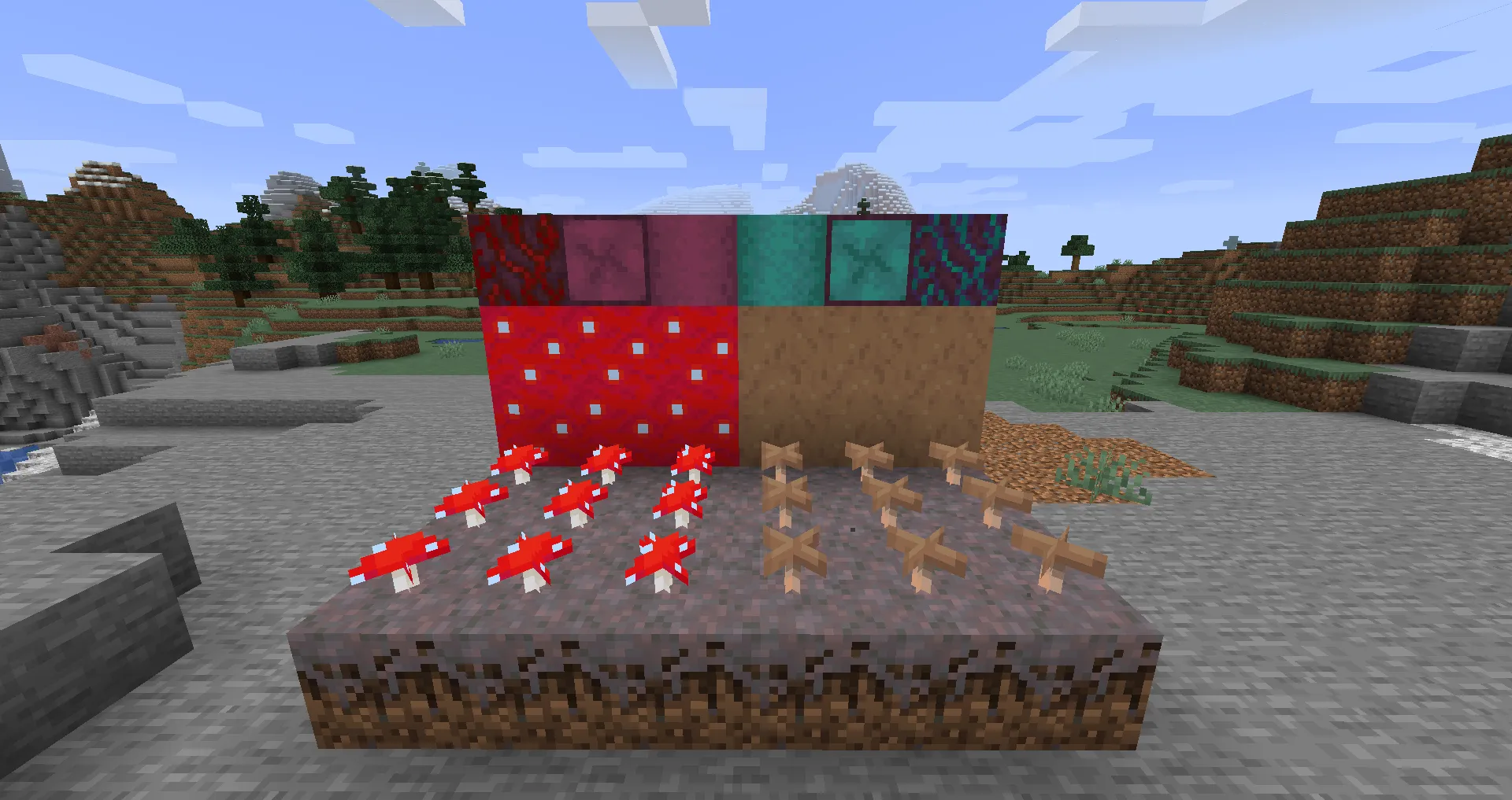 Enhanced Mushrooms - Vanilla Overrides — скриншот 1 (Текстуры, Minecraft)