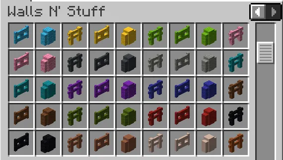 WallsNStuff, Моды, Minecraft