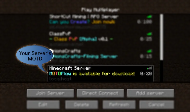 MOTDFlow — скриншот 1 (Плагины, Minecraft)