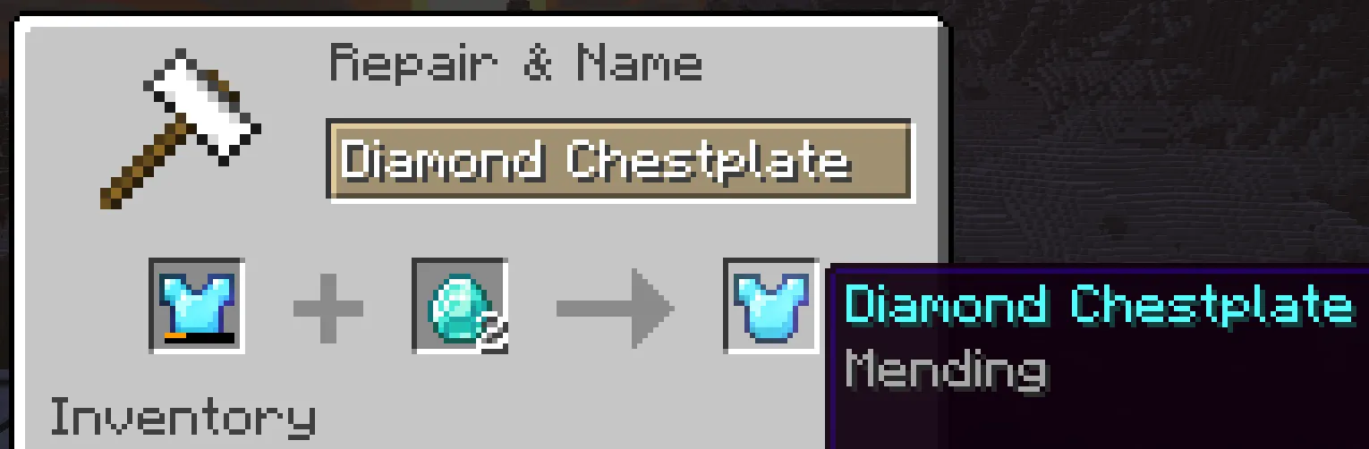 Mending Reworked, Моды, Minecraft