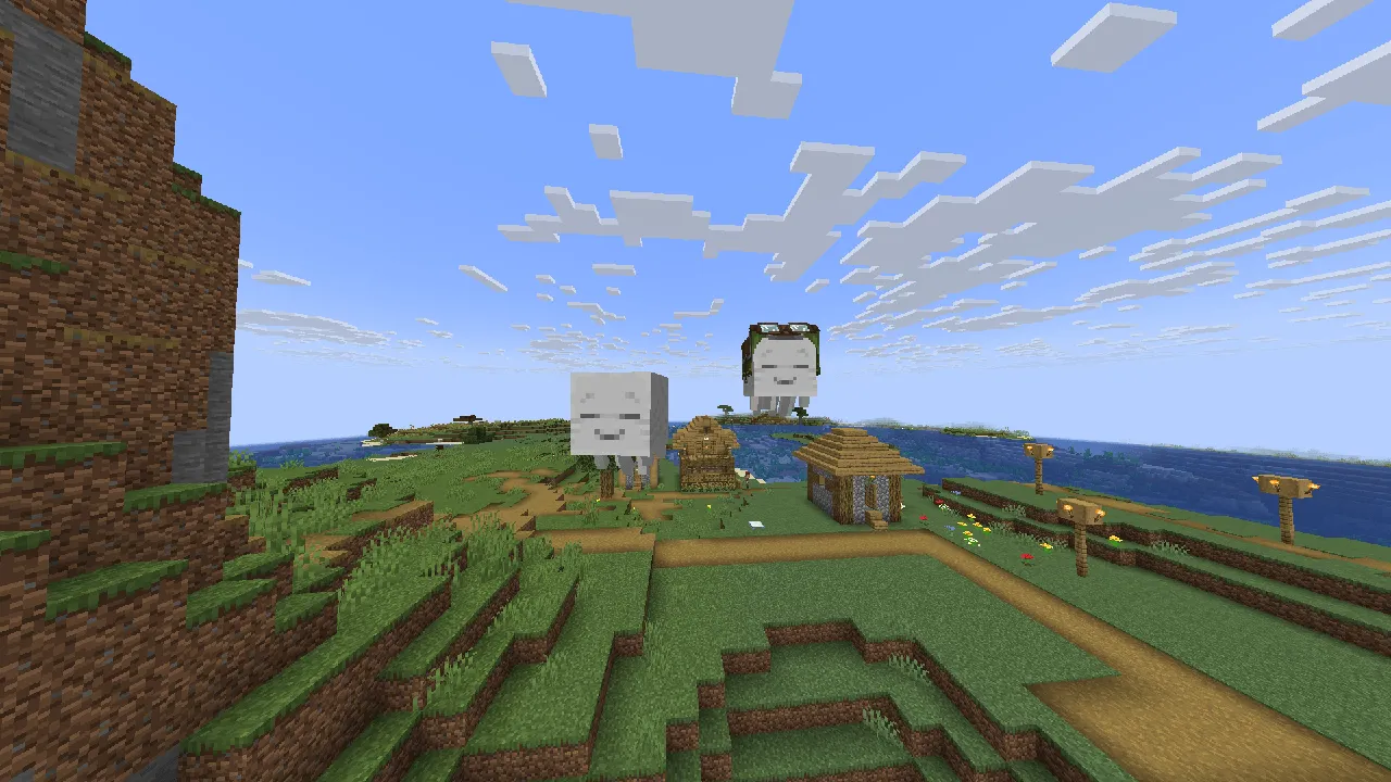 Old Texture Ghasts — скриншот 1 (Текстуры, Minecraft)