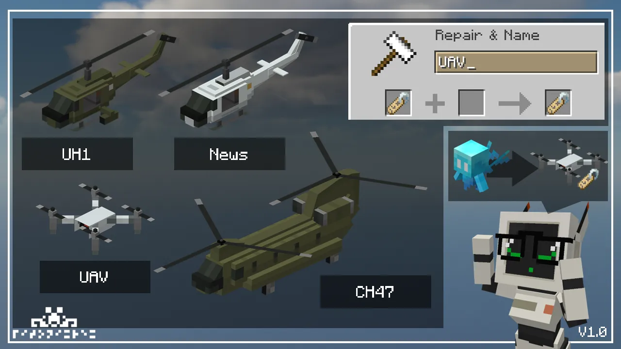 Drons n' Copters — скриншот 3 (Текстуры, Minecraft)
