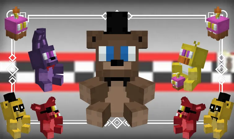 FNAF Ultimate Custom Plushies — скриншот 16 (Текстуры, Minecraft)