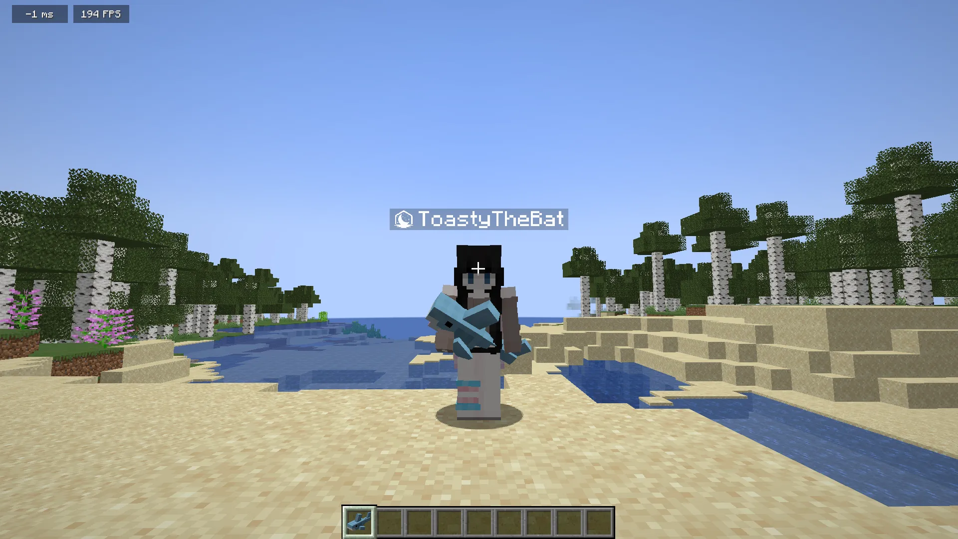 Blahaj Totem of Undying — скриншот 2 (Текстуры, Minecraft)