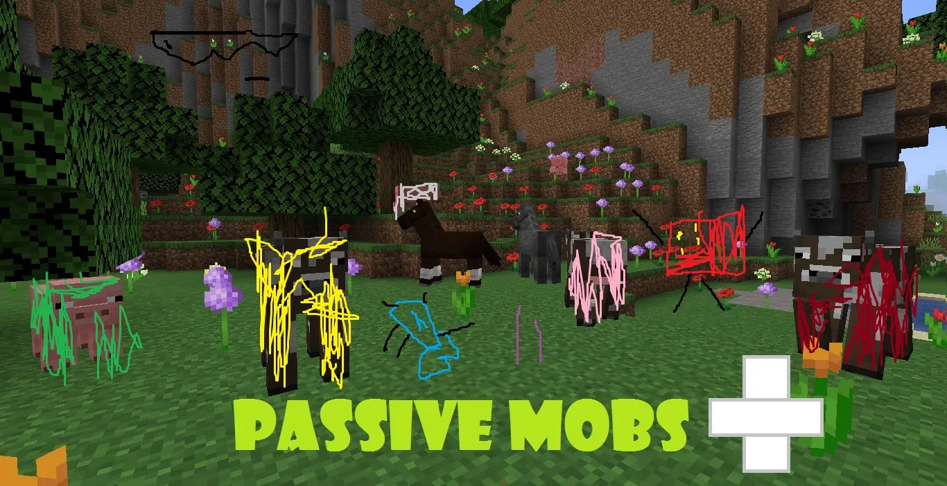 PassiveMobs + — скриншот 1 (Моды, Minecraft)